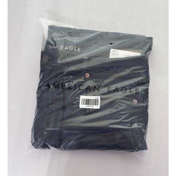 American Eagle AirFlex+ Original Straight Jeans Mens 40x32 Denim New Rich Indigo - Picture 12 of 12